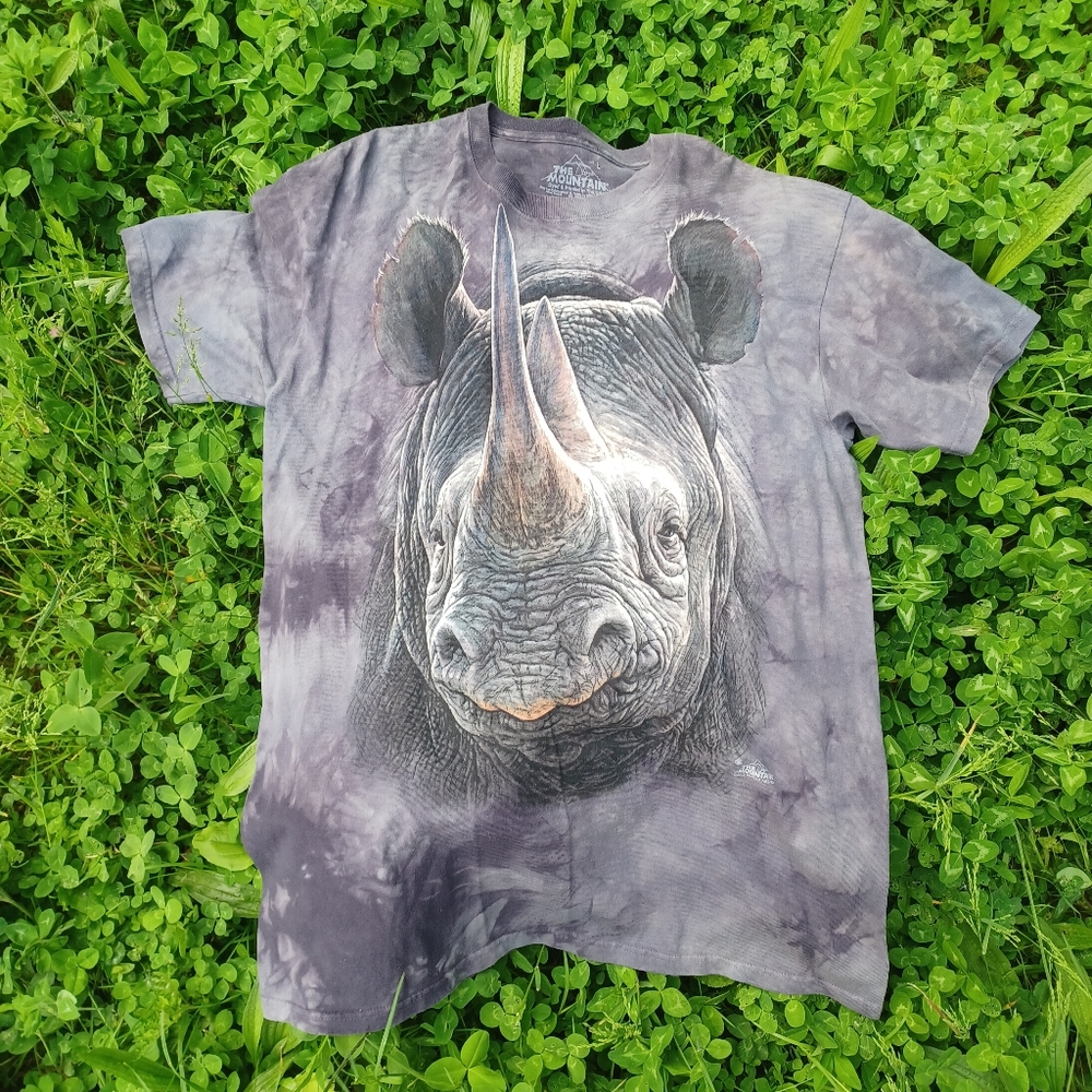 The Mountain Tees Short, Size large,Gray/Puple